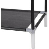  Stalak za cipele s 4 police od metala i netkane tkanine crni | shoptok.hr