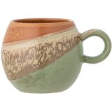 Bloomingville Zelena/oranžna lončena skodelica 265 ml Paula – Cene
