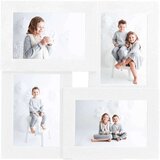 vidaXL Okvir za 4 fotografije (10 x 15 cm) bijeli MDF | shoptok.hr