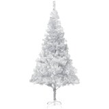 vidaXL umjetno božićno drvce sa stalkom srebrno 240 cm PET | shoptok.hr