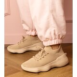 Gemre Beige sporty sneakers with sock-like upper Zurry | shoptok.hr