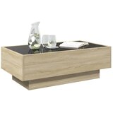  Stolić za kavu LED boja hrasta 90x50x30 cm konstruirano drvo | Eponuda.ba