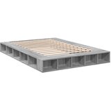  Okvir kreveta siva boja hrasta 140 x 200 cm konstruirano drvo | Eponuda.ba