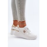 S. BARSKI Women's Leather Wedge Sneakers White D&A LR810 | Shoptok.si