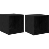  Ormar za Zid 2 pcs Crni hrast 37 x 37 x 37 cm Konstruirano drvo | shoptok.hr