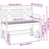  gugalna klop, naravna, 110 kg, 4105522 | Shoptok.si
