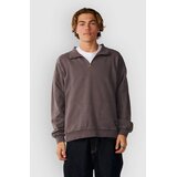 Rip Curl Premium Surf Qtr Zip Crew Pulover deep mushroom Cene