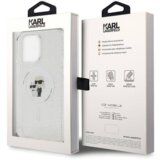  originalen karl lagerfeld za iphone 15 pro KLHMP15XHGKCNOT hardcase ovitek zaščita z magsafe karls full body - prozoren z bleščicami | Shoptok.si