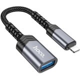 hoco. UA24 Lightning na USB A adapter crne boje | shoptok.hr