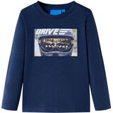  Dječja majica dugih rukava modra prošarana 128 | shoptok.hr