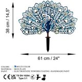 WALLXPERT Dekorativna figura Peacock v2, 60x38 cm, 1.5 mm | Eponuda.ba