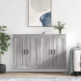 Maison Chic Stenska omarica - Zidna omarica 2 kosa siva sonoma inženirski les iu1235, (22063647) | Shoptok.si