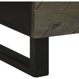 vidaXL Nočna omarica črna 40x33x46 cm trden mangov les | Shoptok.si