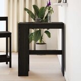  Barski stol s policama Crni hrast 90x40x103,5 cm Konstruirano drvo | Shoptok.si