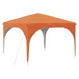 vidaXL Rastezljivi šator za svadbe - šator za zabave 290 x 290 x 245 cm Narančasta - Narančasta Bez bočnog zida | shoptok.hr