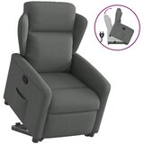 Maison Chic Naslanjač - Relax naslanjač s funkcijo vstajanja temno sivo blago, (22042128) | Shoptok.si