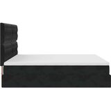 vidaXL Okvir kreveta s madracima crni 160x200cm baršunasti | shoptok.hr