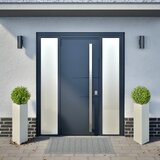  Vrtne sadilice 2 kom bijele trokutaste 30x26x75 cm čelične | shoptok.hr