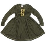 Modna kućica Dizzy Haljina ukrašena zlatnim mašnicama Zelena 182345ZN | shoptok.hr