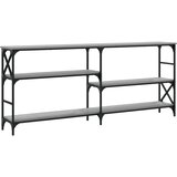  Konzolni stol siva boja hrasta 180x29x76,5 cm konstruirano drvo | shoptok.hr