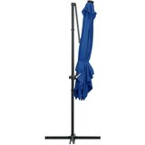 In Konzolni suncobran s čeličnom šipkom LED 250 x 250 cm azurni | shoptok.hr