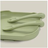 Interbaby silikonski set pribora za jelo Olive Green | shoptok.hr
