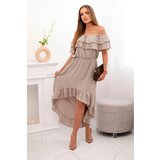 Kesi Włoski Women's off-the-shoulder dress with a longer back fango Cene