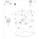 Nice Lamps Bela stenska svetilka Sirius – | Shoptok.si