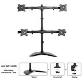 Neomounts Stolni nosač za monitor 25,4 cm (10") - 68,6 cm (27") Nagibni i okretni NewStar NM-D335D4BLACK Cijene