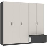 Mömax Garderobna Omara Mila, Kašmir, Antracit | Shoptok.si