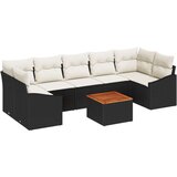 8 komada vrtna soferica s jastučićima crni poli ratan akacija | shoptok.hr