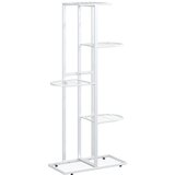 vidaXL Stalak za cvijeće s 5 razina 43 x 22 x 98 cm bijeli metalni | shoptok.hr