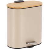 Tendance kanta za smeće na pedalu 5L soft close metal-bambus, bež | shoptok.hr