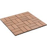  Pločice za trijem 11 kom WPC 30 x 30 cm 1 m² smeđe | shoptok.hr