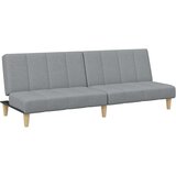  Kavč dvosed s stolčkom za noge svetlo sivo blago, (21228539) | Shoptok.si