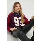 Levi's Bombažna majica z dolgimi rokavi bordo barva | Shoptok.si
