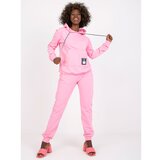 Fashion Hunters Light pink sweatshirt set with a Maria hoodie | Shoptok.si