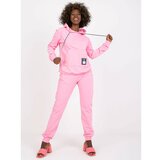 Fashion Hunters Light pink sweatshirt set with a Maria hoodie Cene