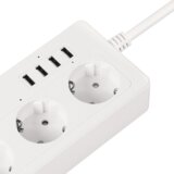  Kruger&Matz produžni kabel s 4 njemačke utičnice i 4xUSB 2100 mA Connect P6 Tuya | shoptok.hr