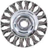 SG Tools SG12002 upletena kružna četka 125mm. čelična žica 0.5mm. ( SG12002 ) Cene