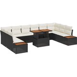  Vrtni set za objed s jastukom 11 pcs Crna i bež | shoptok.hr