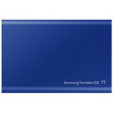 Samsung SSD T7 External 2TB, USB 3.2, 1050/1000 MB/s, included USB Type C-to-C and Type C-to-A cables, 3 yrs, indigo blue, EAN: 8806090312403 | shoptok.hr