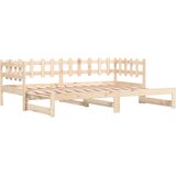  Dnevni ležaj na izvlačenje 2x (80 x 200) cm od masivne borovine | shoptok.hr