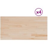  Stolne ploče 4 kom 100x50x2,5 cm od masivne borovine pravokutne | shoptok.hr