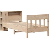  Krevet s regalom za knjige bez madraca 75x190 cm borovina | shoptok.hr