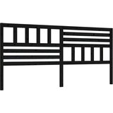 Maison Chic posteljno vzglavje - vzglavna omarica - nočna omarica črno 206x4x100 cm trdna borovina, (21705690) Cene
