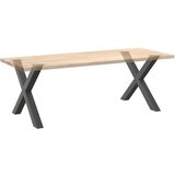  Noge za blagovaonski stol u obliku slova X, 2 kom, antracit, 90 x (72-73) cm, čelik | shoptok.hr