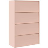 Ormarić Omarica za shranjevanje 2 pcs Roza 90 x 40 x 140 cm Jeklo, (5000152846) | Shoptok.si