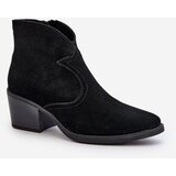 S. BARSKI Suede Cowboy Boots with Zip D&A | Shoptok.si