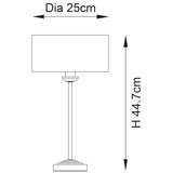  Endon 100646 - Stona lampa HIGHCLERE 1xE14/7W/230V bež/mat hrom | Eponuda.com